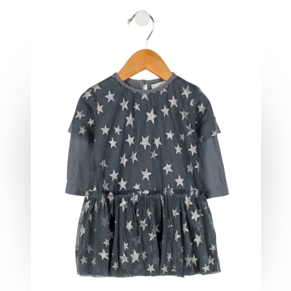 Stella McCartney Kids Silver Star Gray Dress